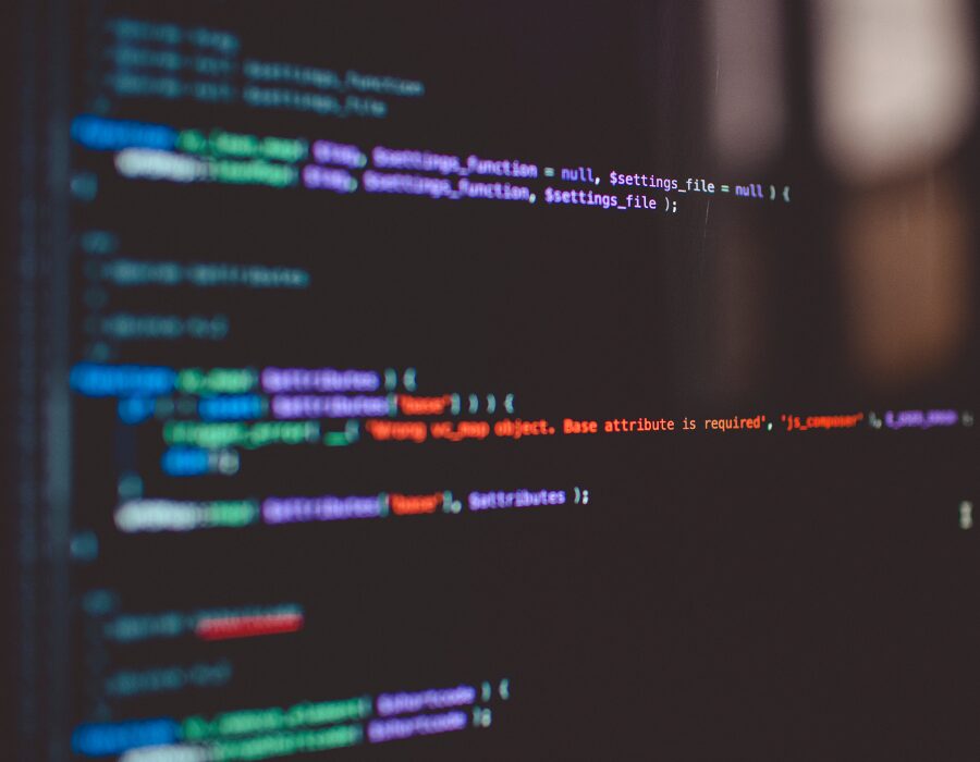 Software code on a developer screen